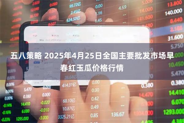 五八策略 2025年4月25日全国主要批发市场早春红玉瓜价格行情